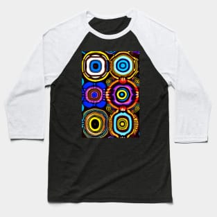 Abstract African Art Pattern Baseball T-Shirt